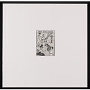 Print - Mind over matter.  One plate from the suite  of 20 prints entitled 'Trust Me'