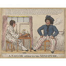 A sailor sitting for his minature (Print)