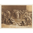 The Death of Ananias; Raphael Cartoons (Print) The Death of Ananias; Raphael Cartoons (Print)