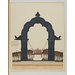 Drawing - Elevation of the black stone arch