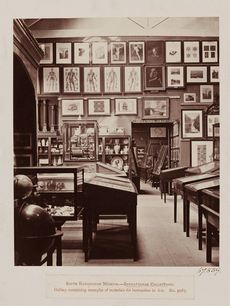 Early photograph of the interior of the V&A