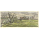 Watercolour - Askham Hall, Westmorland; Recording Britain Watercolour - Askham Hall, Westmorland; Recording Britain