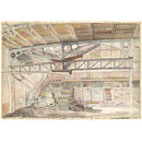 Lower Market, Newcastle-under-Lyme; Recording Britain (Watercolour)
