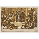 The Death of Ananias; Raphael Cartoons (Print)