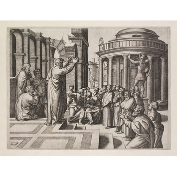 Print - St. Paul Preaching at Athens; Raphael Cartoons