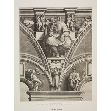 Print - The Prophets and Sibyls; The Prophet Jeremiah Print - The Prophets and Sibyls; The Prophet Jeremiah