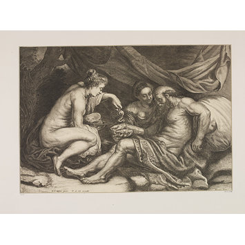 Print - Lot intoxicated by his daughters Print - Lot intoxicated by his daughters