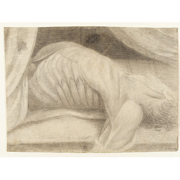 Drawing - Half-length anatomical study of a man, drawn from a dissected corpse Drawing - Half-length anatomical study of a man, drawn from a dissected corpse