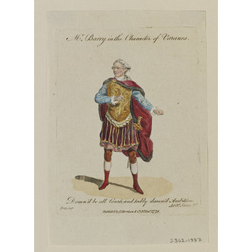 Print - Mr. Barry in the Character of Varanes Print - Mr. Barry in the Character of Varanes