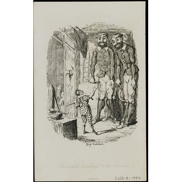 Print - Grimaldi's kindness to the Giants Print - Grimaldi's kindness to the Giants
