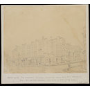 Entrance to Covent Garden Theatre from Bow St. Sketched by W. Capon before the Fire of 1808. (Drawing)