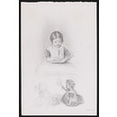 Three studies of children (Drawing)