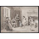 Dancing children (Wash drawing)