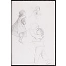 Sketches of a mother and children (Drawing)