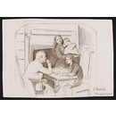 Sketch for the painting 'Chess Players' (Drawing) Sketch for the painting 'Chess Players' (Drawing)