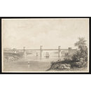 The Britannia Tubular Railway Bridge, Menai Straits, North Wales (Print)