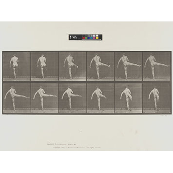 Photograph - Man balancing on one foot; Animal Locomotion Photograph - Man balancing on one foot; Animal Locomotion