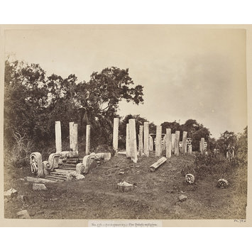 Photograph - Anuradhapura- The Daladá-máligáwa. View from the north-east. In this building was deposited the sacred tooth of Buddha on its arrival from India in the fourth century after Christ.; The Daladá-máligáwa at Anuradhapura: view from the north-east.