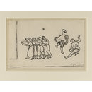 Design - Group of six female and two male dancers in the ballet Les Noces