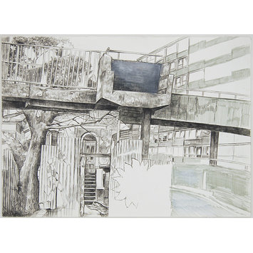 Drawing - Untitled ('Loot Asda Burn Barratts' series)