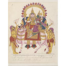 Shiva and Parvati on the bull Nandi (Painting)