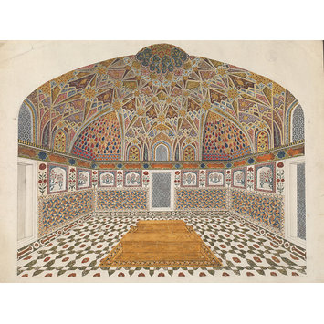 Painting - Seven drawings of Mughal architecture Painting - Seven drawings of Mughal architecture