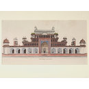 Fifteen drawings of Mughal architecture and ornamental detail on Mughal monuments at Agra. (Drawing)