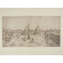 Drawing - View of Piazza del Popolo, Rome Drawing - View of Piazza del Popolo, Rome