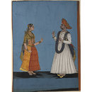 A warrior and his wife (Painting)