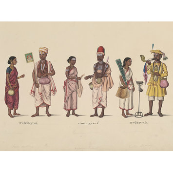 Painting - Three religious mendicant couples