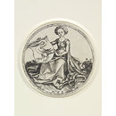 Shield with a swan, held by a woman (Print) Shield with a swan, held by a woman (Print)