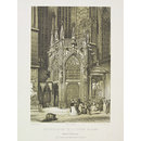 Side entrance to the cathedral of St Stephen, Vienna (Print)
