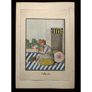 An album containing fifty-three drawings depicting occupations. (Painting)