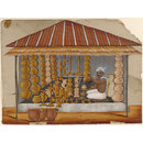 One of ten drawings of shops. (Painting)