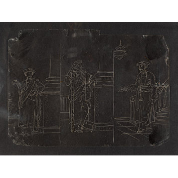 Painting - One of forty-five drawings of Muharram scenes, occupations, festivals and ceremonies.