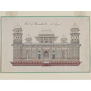 Architectural drawing - Fifteen drawings of monuments in Agra, Delhi and Fatehpur Sikri.