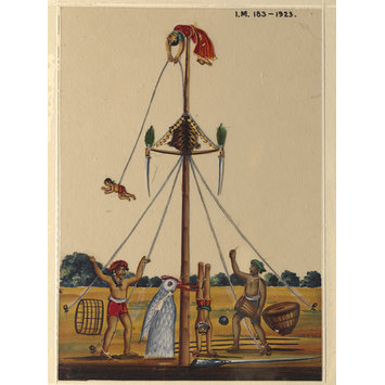 Painting - One of twenty-eight paintings, fifteen depicting occupations, thirteen depicting deities. Painting - One of twenty-eight paintings, fifteen depicting occupations, thirteen depicting deities.