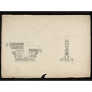 Drawing - Architectural drawing of Tirumala Nayak at Madura,