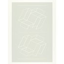 Plate 2 from the suite of ten entitled 'White Embossing on Gray'. (Print)