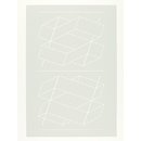 Plate IV from the suite of ten entitled 'White Embossing on Gray'. (Print)