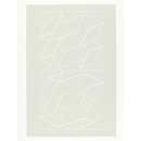 Plate 5 from the suite of  ten entitled 'White Embossing on Gray'. (Print)