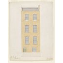 Elevation of the back of a house in Hackney for Mr Powell. (Drawing)