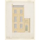 Elevation for the front of a house in Hackney for Mr Powell. (Drawing)
