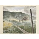 The Long Man of Wilmington; The Wilmington Giant (Watercolour)