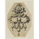 Le Livre de Bijouterie; Fragment of plate showing two designs for pendants (Print) Le Livre de Bijouterie; Fragment of plate showing two designs for pendants (Print)