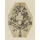 Le Livre de Bijouterie; Fragment of plate showing two designs for pendants (Print) Le Livre de Bijouterie; Fragment of plate showing two designs for pendants (Print)