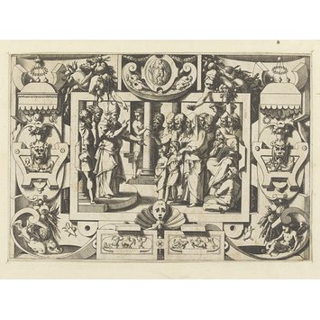Print - Livre de la conqueste de la Toison d'Or; Jason and the Golden Fleece; King Athamas advising his children, Phryxus and Helle, to flee (plate 2)