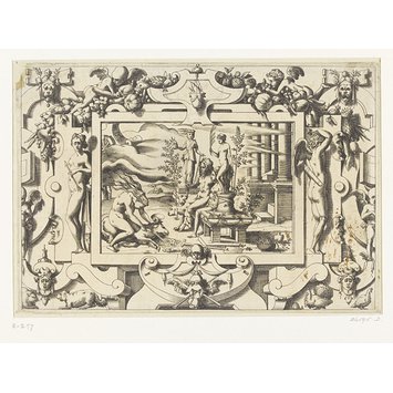 Print - Livre de la conqueste de la Toison d'Or; Jason and the Golden Fleece; Medea sacrificing a black ram to Hebe and Hecate, in order to rejuvenate Aeson, Jason's father (plate 19)