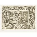 Print - Livre de la conqueste de la Toison d'Or; Jason and the Golden Fleece; Jason fighting the dragon guarding the Golden Fleece (plate 12 though numbered '10')