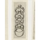 Le Livre de Bijouterie; Fragments of plate showing three rows of rings (Print) Le Livre de Bijouterie; Fragments of plate showing three rows of rings (Print)